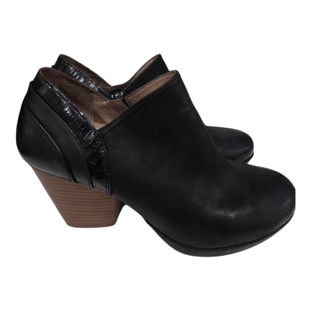 Dansko Marcia Ankle Boots Women's EU 41 US 10.5-11 Black Leather Comfort Clogs